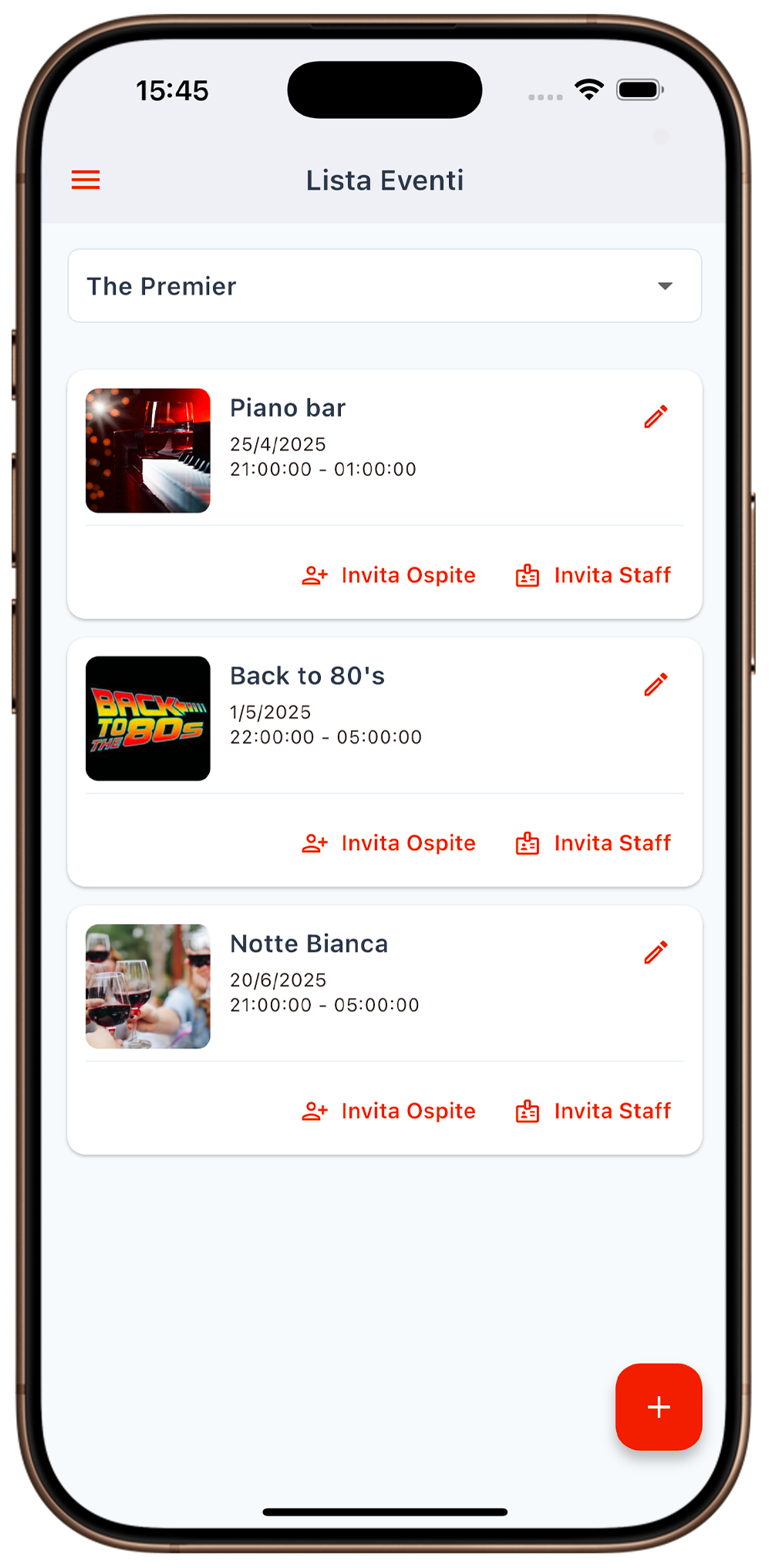 Creazione Eventi Quickood Business