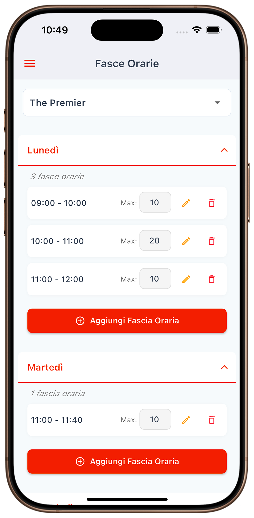 Gestione Fasce Orarie Quickood Business
