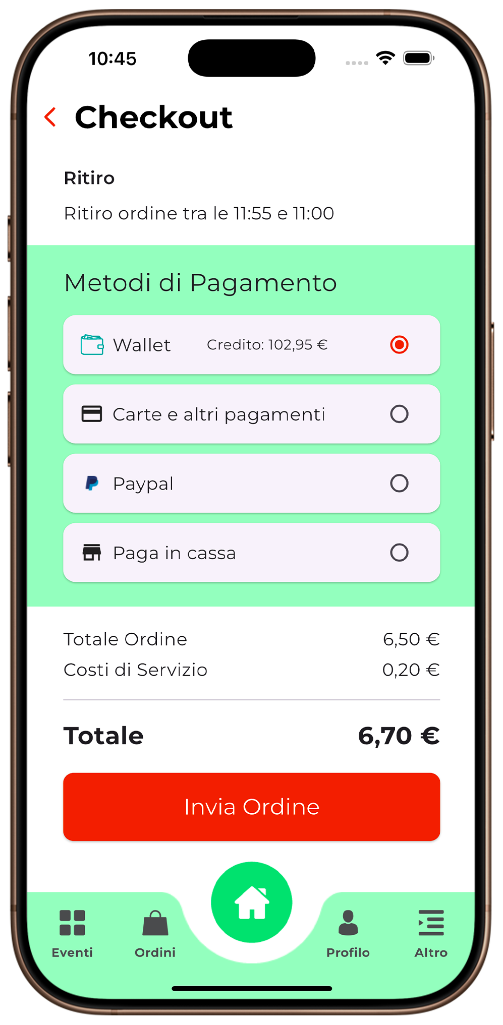 Sistema di pagamento sicuro